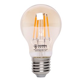 Lâmpada LED Bulbo Filamento Smart Dimerizável 7W 2200K E27 Bivolt Taschibra