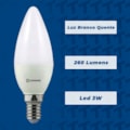 Lâmpada Led Vela 3,0W 2700K 260Lm Leitosa E14 Bivolt Ledvance