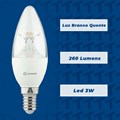 Lâmpada LED Vela 3w Branco Quente 2700k 260lm Bivolt Ledvance