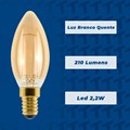 Lampada LED Vela Filamento E14 2,2W 2500K Vintage 210Lm Ledvance