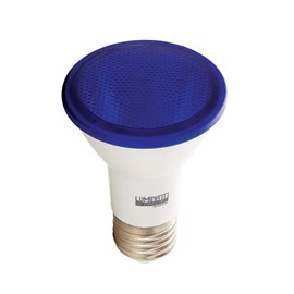 Lâmpada PAR 20 LED 6W Luz Azul Bivolt E27 Luminatti