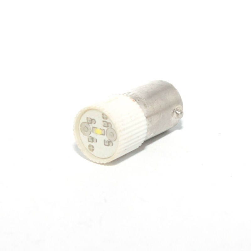 Lâmpada Sinalizadora LED Branco Para Soquete BA9S 24VCA/VCC L1-7-W JNG