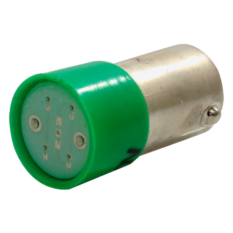 Lampada Sinalizadora LED Verde Para Soquete BA9S 220VCA L1-2-G JNG