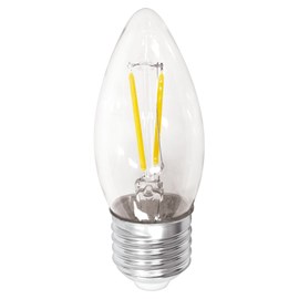 Produto Lâmpada Vela Filamento LED 2W Luz Branco Quente E27 Empalux