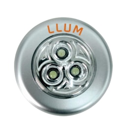 Luminária Button LED 0,3W Prata Bronzearte Luminária Button LED 0,3W Prata Bronzearte