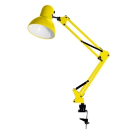Luminária de Mesa Articulada com Garra Amarela G20 Luminária de Mesa Articulada com Garra Amarela G20