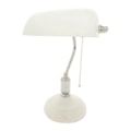 Luminária De Mesa Inglesa Branca 1 Lâmpada E27 Gmh