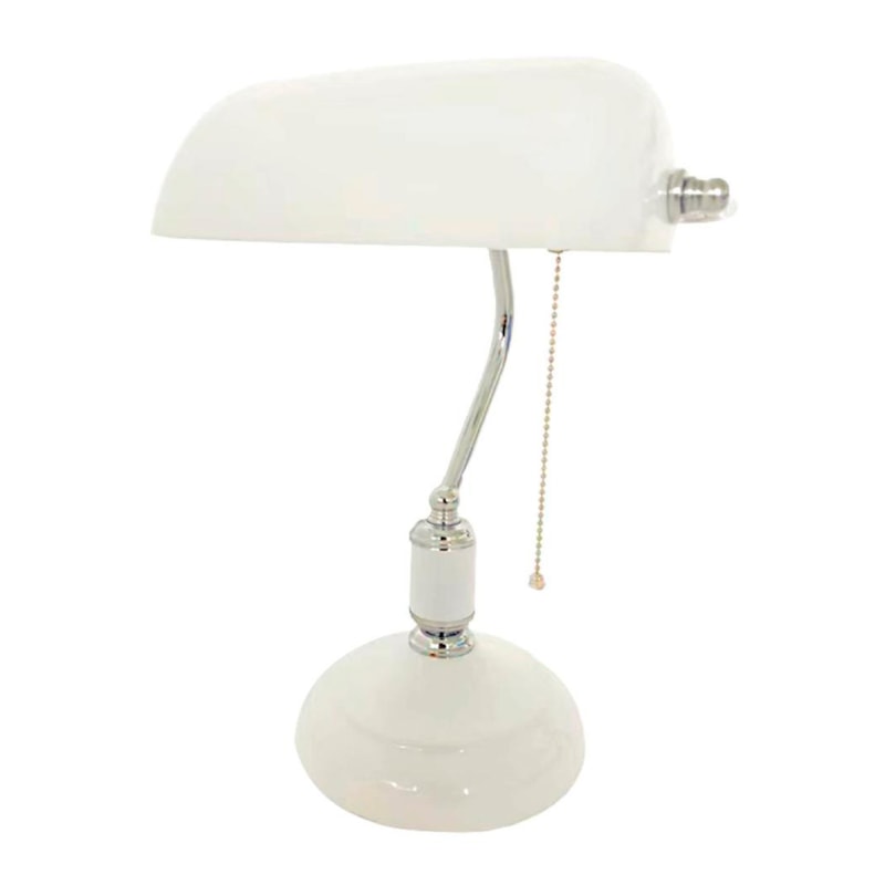 Luminária De Mesa Inglesa Branca 1 Lâmpada E27 Gmh