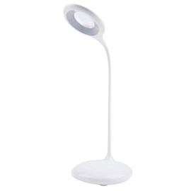 Luminária de Mesa LED Donut Branco 4W Luz Branco Frio Bivolt Luminatti