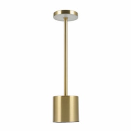Luminária De Mesa Led Orbit 4W Âmbar 3000K ou 6500K 50Lm Dourada Touch Dimerizável 34Cm 1A 5V Taschibra