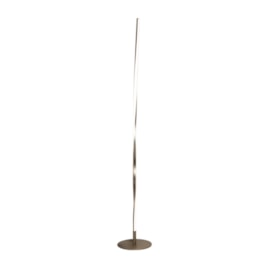 Luminária De Piso Led Lc-940 15W 4000K 1050Lm Dourada 134Cm Nitrolux