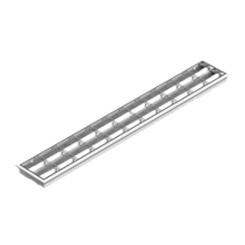Luminária Embutir Alto Rendimento Retangular Com Aleta 120Cm Lumepetro