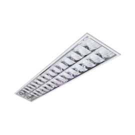 Luminária Embutir Tubular 2 Lâmpadas Retangular 60cm Alumínio Lumepetro Luminária Embutir Tubular 2 Lâmpadas Retangular 60cm Alumínio Lumepetro