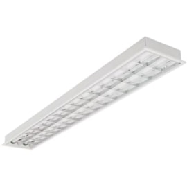 Luminária Embutir Tubular Alto Rendimento 2 Lâmpadas Retangular 120cm Lumepetro Luminária Embutir Tubular Alto Rendimento 2 Lâmpadas Retangular 120cm Lumepetro