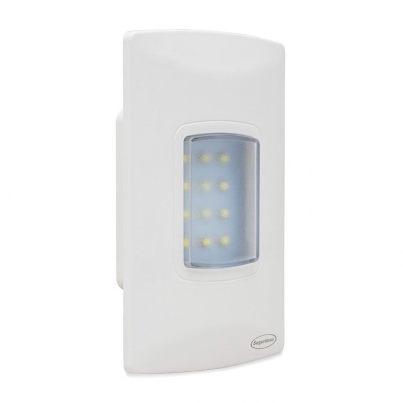 Luminária Emergência Led 100 Lúmens 4x2 Branca Segurimax