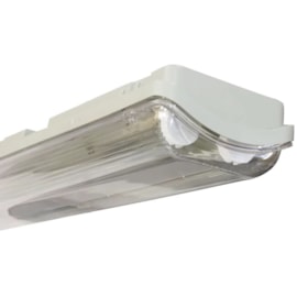 Luminária Hermética 2 Lâmpadas T8 20W IP65 127cm Empalux Luminária Hermética 2 Lâmpadas T8 20W IP65 127cm Empalux