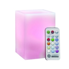 Luminária LED Vela Decorativa Box RGB Quadrado com Controle Luminatti Luminária LED Vela Decorativa Box RGB Quadrado com Controle Luminatti