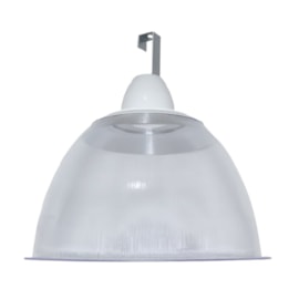 Luminária Prismática Industrial 16" E40 Sem Alojamento Lunar Lux Luminária Prismática Industrial 16" E40 Sem Alojamento Lunar Lux
