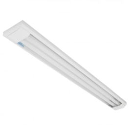 Luminária Sobrepor Tubular 2 Lâmpadas Retangular 120cm Alumínio Lumepetro Luminária Sobrepor Tubular 2 Lâmpadas Retangular 120cm Alumínio Lumepetro