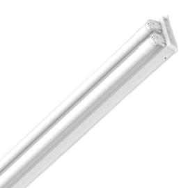 Luminária Sobrepor Tubular 2 Lâmpadas Retangular 124cm Branco Lumepetro Luminária Sobrepor Tubular 2 Lâmpadas Retangular 124cm Branco Lumepetro