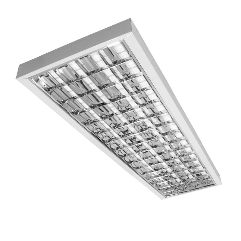 Luminária Sobrepor Tubular Alto Rendimento T8 e T5 4x1200mm Branca