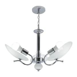Lustre 3 Lâmpadas Ricko Cromado Startec Lustre 3 Lâmpadas Ricko Cromado Startec