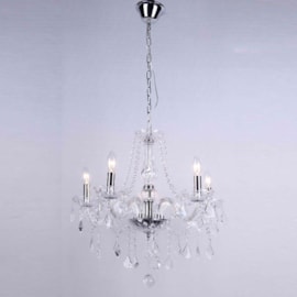 Lustre Cristal 5 Lâmpadas Maria Thereza Transparente Arquitetizze Lustre Cristal 5 Lâmpadas Maria Thereza Transparente Arquitetizze