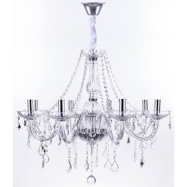 Lustre Cristal 8 Lâmpadas Maria Thereza Transparente Arquitetizze Lustre Cristal 8 Lâmpadas Maria Thereza Transparente Arquitetizze