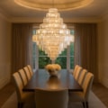 Lustre Dijon Cromado Com Cristal Transparente 120Cm 35 Lâmpadas E14 Eletrorastro