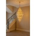 Lustre Fantasy Dourado Com Cristal Transparente Para 39 Lâmpadas E14 Eletrorastro