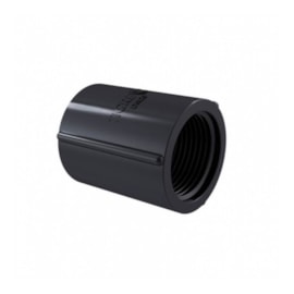 Luva 1" PVC Roscável Preto Tigre Luva 1" PVC Roscável Preto Tigre