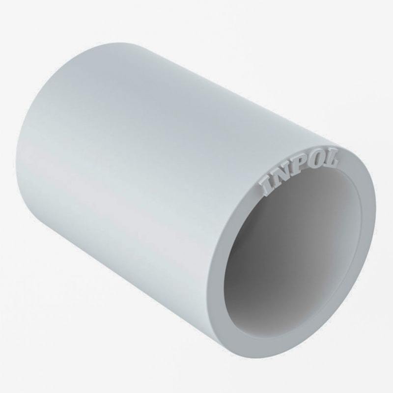 Luva Pvc Branca 1.1/2" Sem Rosca Impol