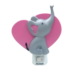 Luz Noturna Elefante LED Luz Amarela 1W Bivolt Avant Luz Noturna Elefante LED Luz Amarela 1W Bivolt Avant