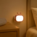 Luz Noturna Led Hwan 0,6W 3000K 8Lm Rosa Bivolt Eletrorastro