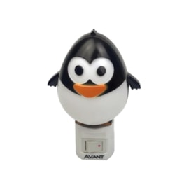 Luz Noturna Pinguim LED Luz Amarela 1W Bivolt Avant Luz Noturna Pinguim LED Luz Amarela 1W Bivolt Avant