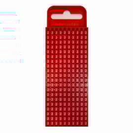 Marcador W1 N°2 0.5 - 1.5MM Cartela Vermelha Com 200 Unidades Hellermann