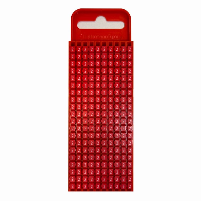 Marcador W1 N°2 0.5 - 1.5MM Cartela Vermelha Com 200 Unidades Hellermann