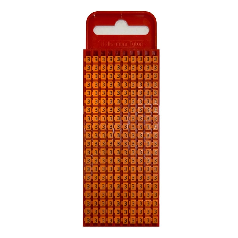 Marcador W1 N°3 0.5 - 1.5MM Cartela Vermelha Com 200 Unidades Hellermann