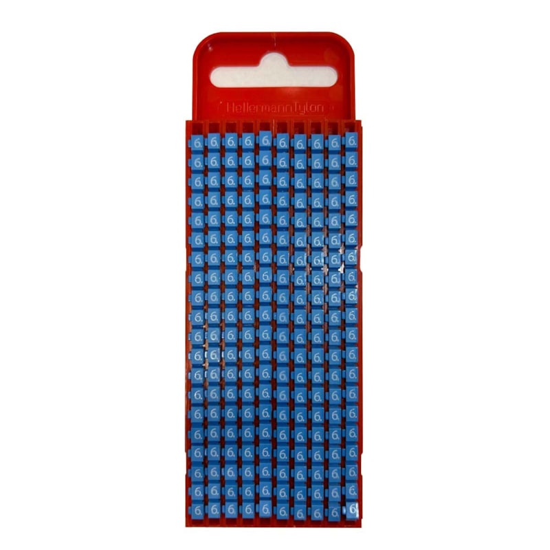 Marcador W1 N°6 0.5 - 1.5MM Cartela Vermelha Com 200 Unidades Hellermann