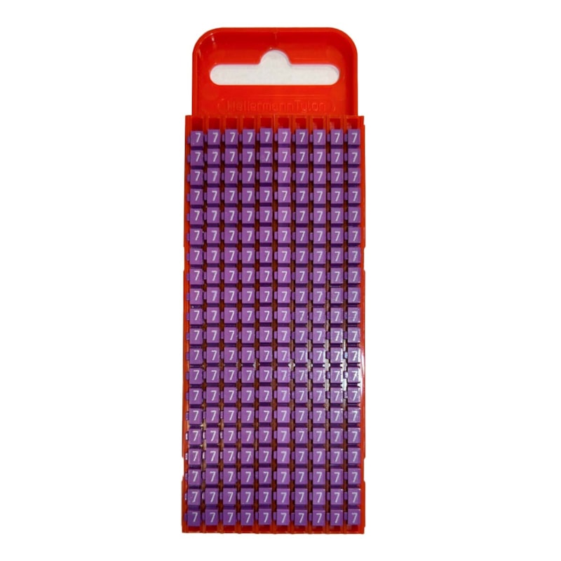 Marcador W1 N°7 0.5 - 1.5MM Cartela Vermelha Com 200 Unidades Hellermann
