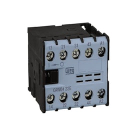 Mini Contator Auxiliar CAW04-22-00V25 2NA+2NF WEG Mini Contator Auxiliar CAW04-22-00V25 2NA+2NF WEG