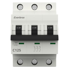 Mini Disjuntor C 3 Polos 125A 3KA Enerbras
