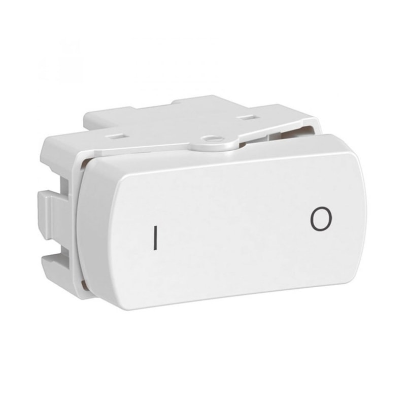 Módulo Interruptor Bipolar Simples 10A 250V Branco Miluz Scheneider