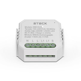 Modulo Interruptor Interno Mini 3 Canais Smart Steck