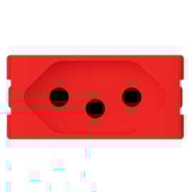 Módulo Origen Tomada 20A 250V Vermelho Abb