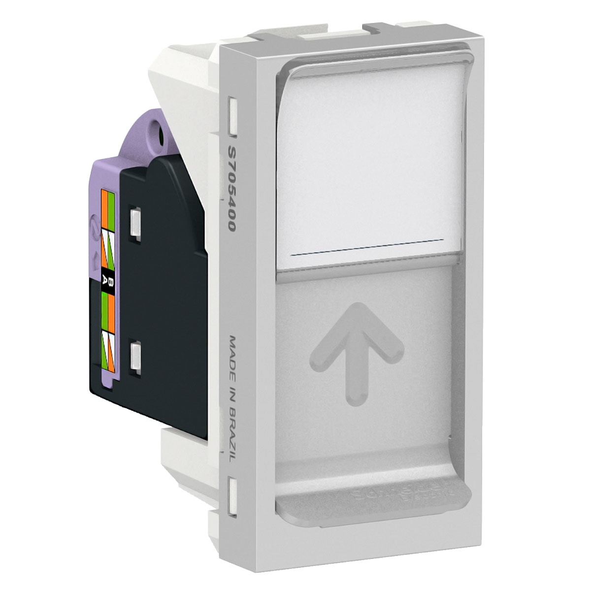 Módulo Orion Jack Rj45 8 Vias Cat 5e Branco Schneider