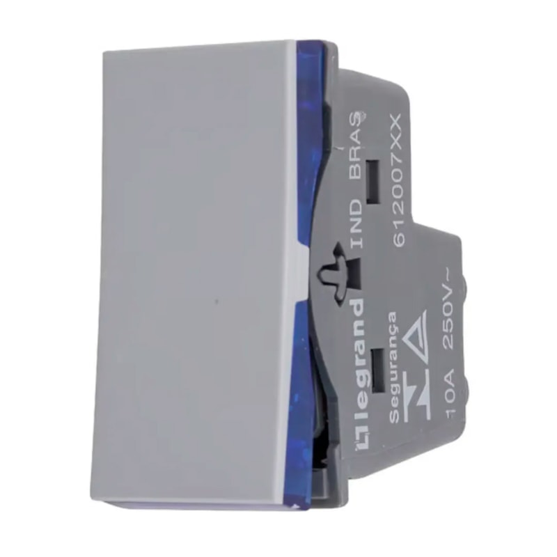 Módulo Plus+ Interruptor Intermediário Cinza Pial