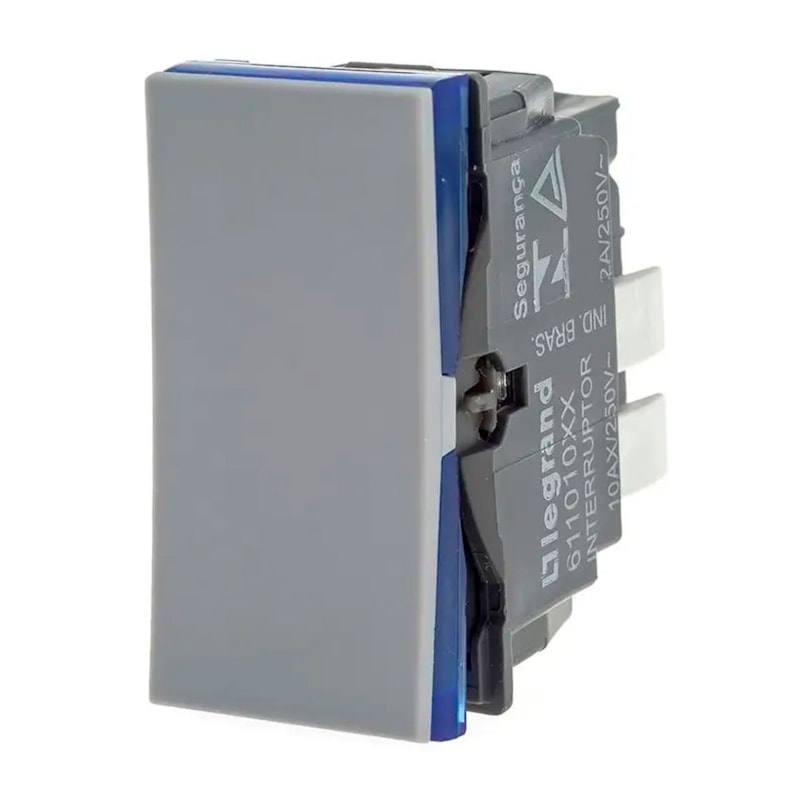 Módulo Plus+ Interruptor Paralelo Cinza Borne Pial