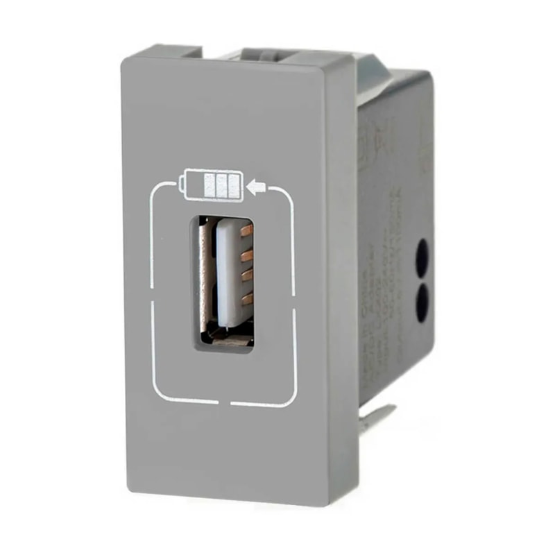 Módulo Plus+ Usb A 1,5A 5V Cinza Pial
