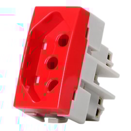 Módulo Sleek Tomada 20A 250V Vermelho Margirius
